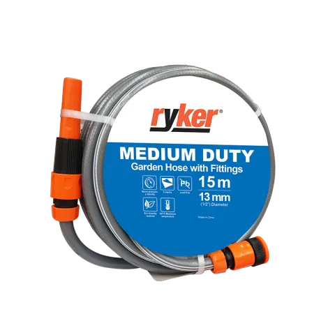RYKER GARDEN HOSE MD1215 GRAY PVC MEDIUM DUTY SQUARE